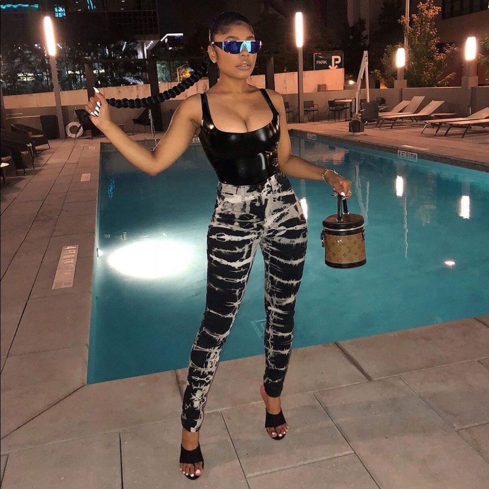 Black Tie Dye Jeans